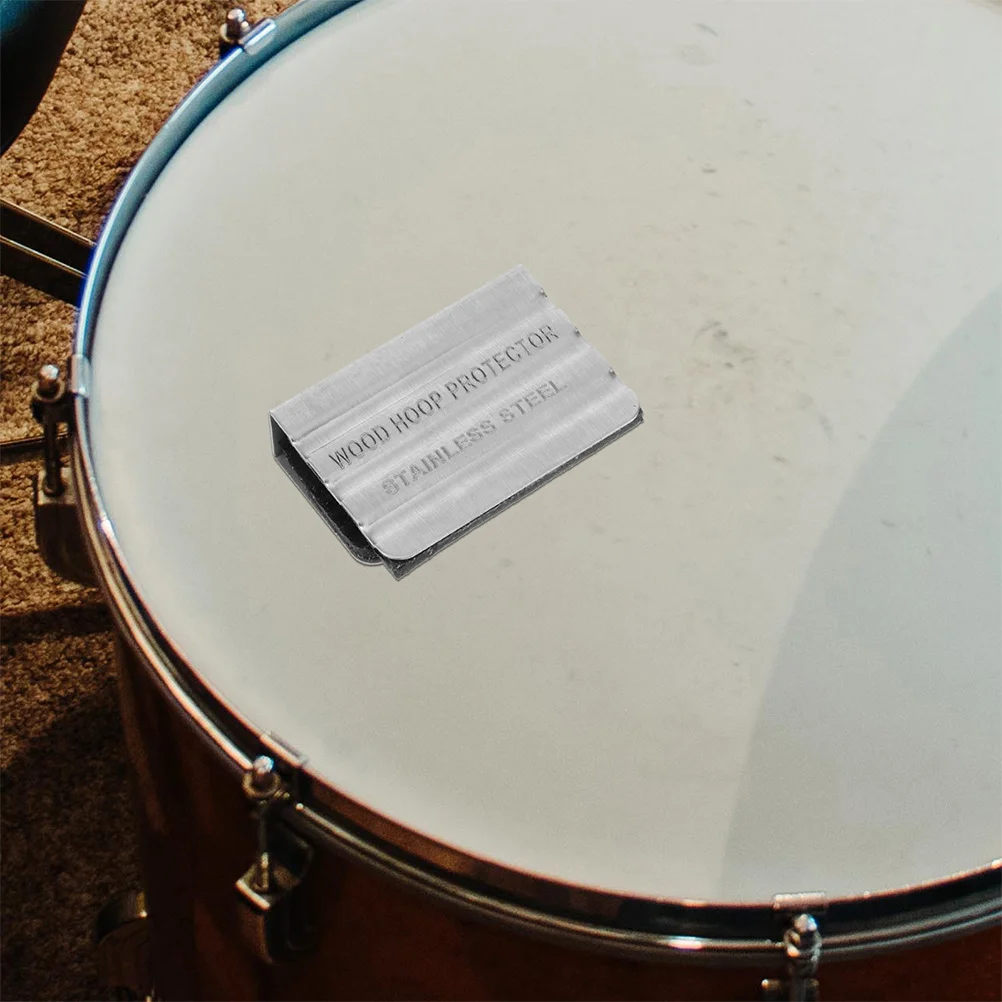 

2Pcs Drum Rim Protector Silicone Metal High Hardness Flexible Solid All Skill Levels Musical Styles Accessory Drum Pads