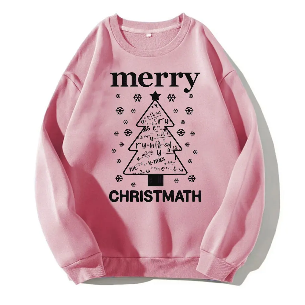 New in Hoodies & Sweatshirts  Merry Christmath Math Christmas Tree Xmas Mathematics Christmas Funny Winter Long Sleeve  Y2k Tops