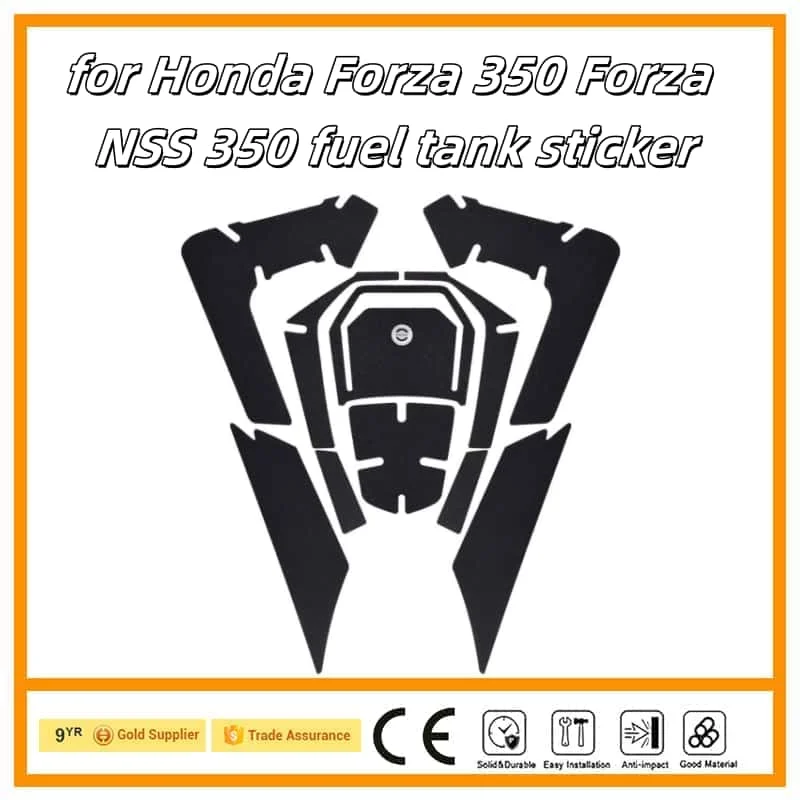 Motorcycle Sticker Tank Non Slip Tank Traction Side Pad Protective Decal for Honda Forza 350 Forza NSS 350