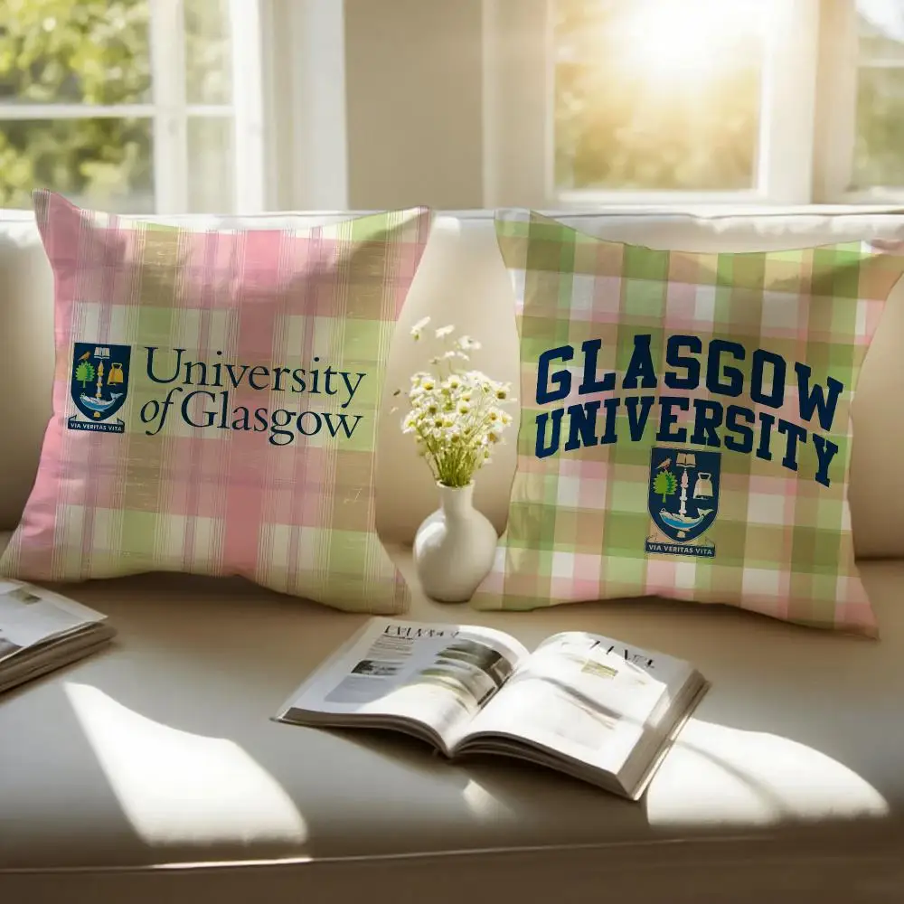 University Of Glasgow Cushion Cover Sofa Cushion Cover Personalized Gift Living Room Home Decor Pillow