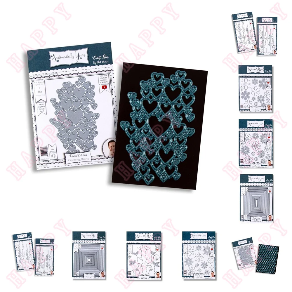 

New Heart Mosaic Metal Cutting Dies Vocabulary For Scrapbook Diary Envelope Bookmark Knife Mould Paper Craft Embossing Handmade