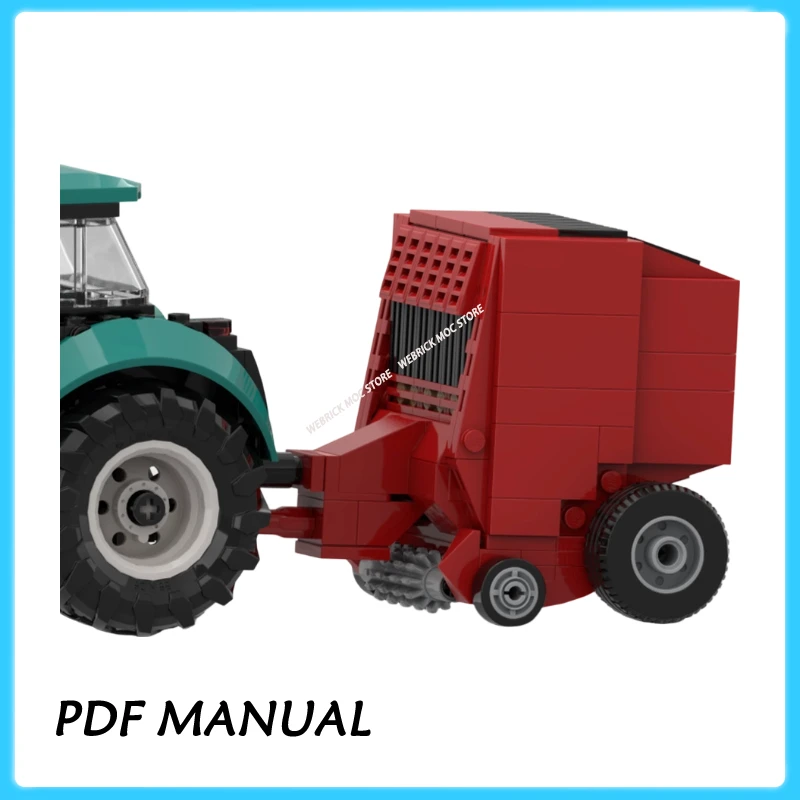 

Round Baler for Tractor Claas Rollant 60498 MOC Building Blocks Farm Machine decoration adults bricks Christmas gift
