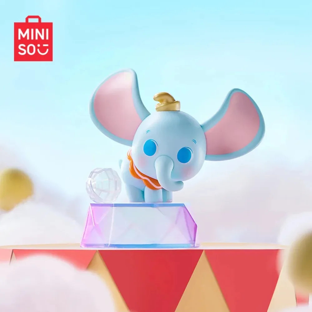 MINISO Disney Anime Blind Box Dumbo Cartoon Cute Model Doll Toys Desktop Decoration Model Ornaments Girl Birthday Gift