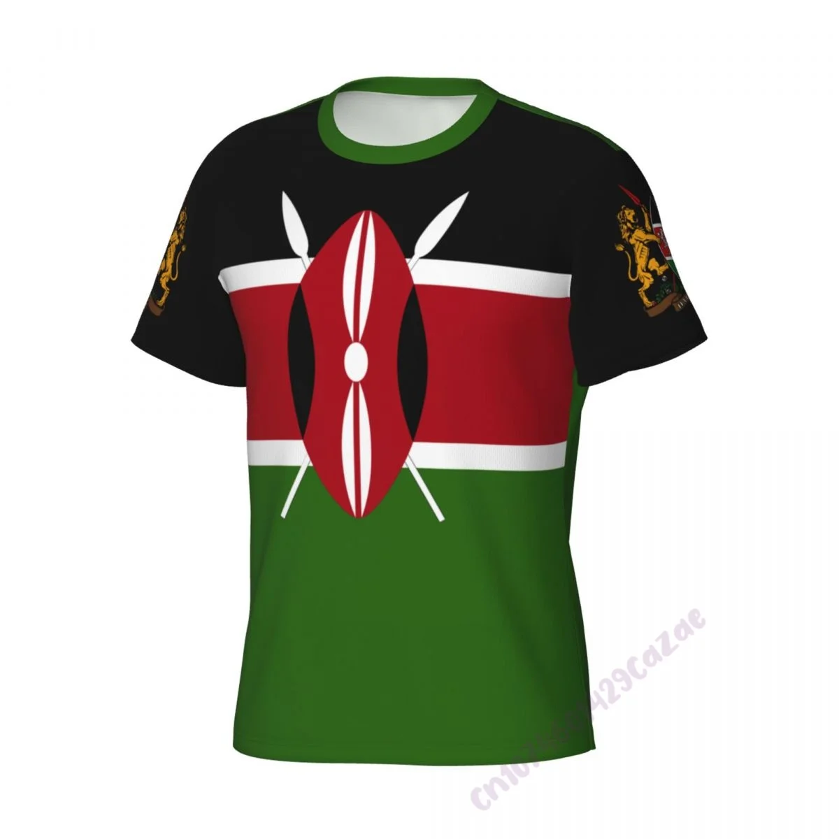 Kenya Flag 3D T-shirt Men Running Sport Skinny Short Tee Shirt Male Gym Fitness Bodybuilding Workout Tops Clothing