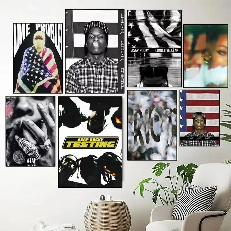 Rapper A-ASAP R-Rocky POSTER Prints Wall Painting  Canvas printing poster wall art decoration painting Home Decor