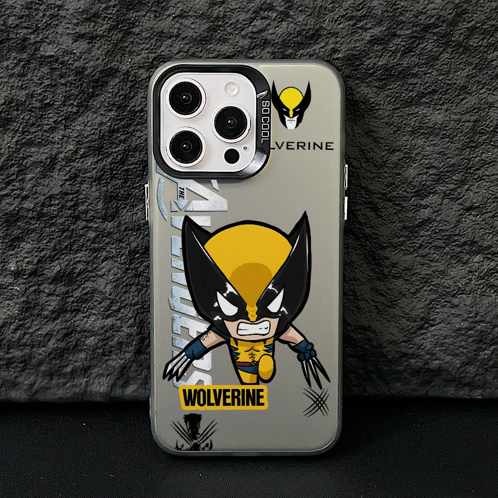 Cartoon Logan Howletts Wolverins Phone Case for Samsung Galaxy A56 A55 A54 A53 A52 A26 A17 A16 A12 A07 A06 4G 5G Silver Cover