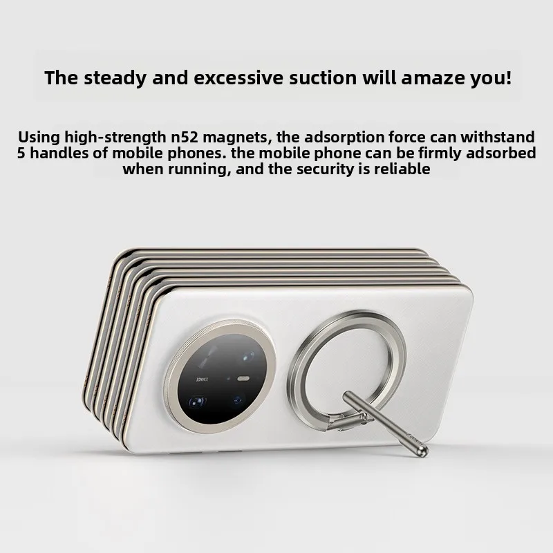 Magnetic mobile phone holder, multi-angle portable metal support frame