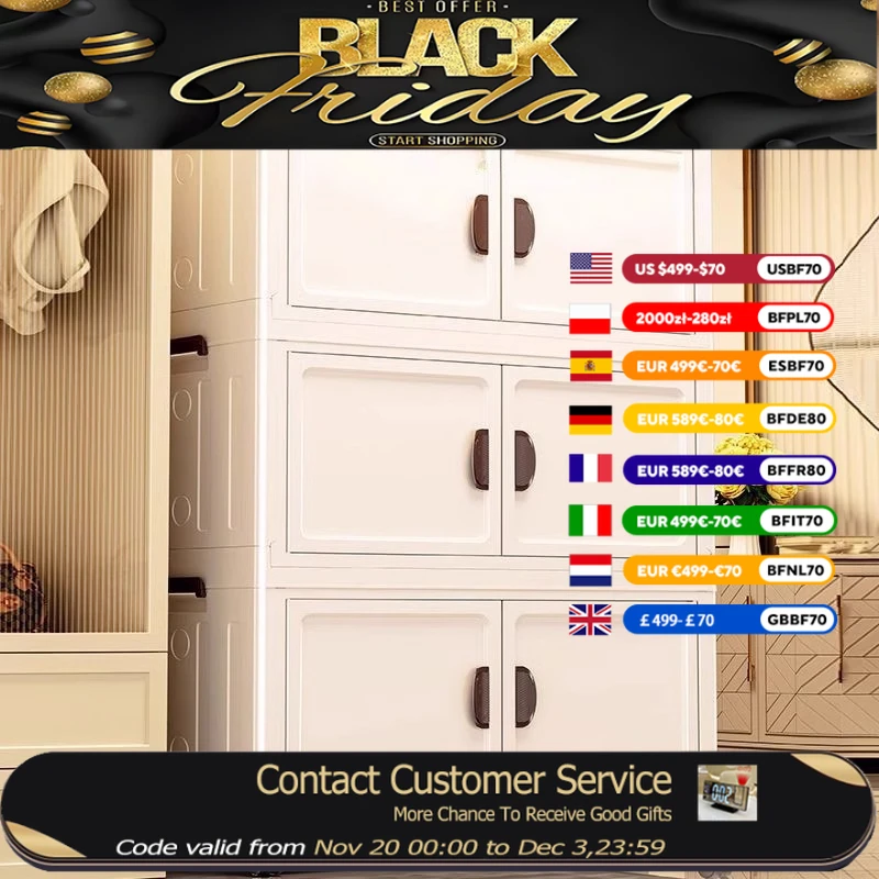 

Hanging Clothes Adults Wardrobes Unit Modular Lounges Space Saving Closet Storage Plastic House Armadio Guardaroba Furniture