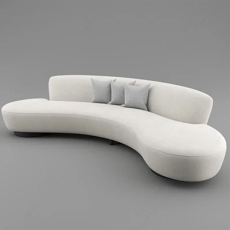 

Cute Comfortable Sofa Girl Simple Curved Large European White Sofa Reading Cloud Love Seat Salon Meuble Living Room Furniture