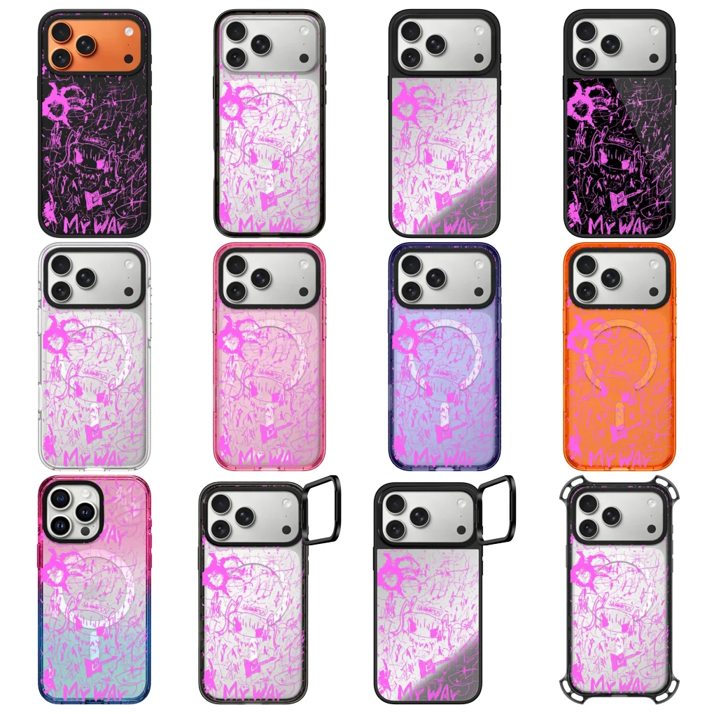 

2601246 Matte / Acrylic / Mirror / Bounce Camera Ring Stand Cover for IPhone 17 16 15 14 13 Pro Max - Protective Magnetic Case