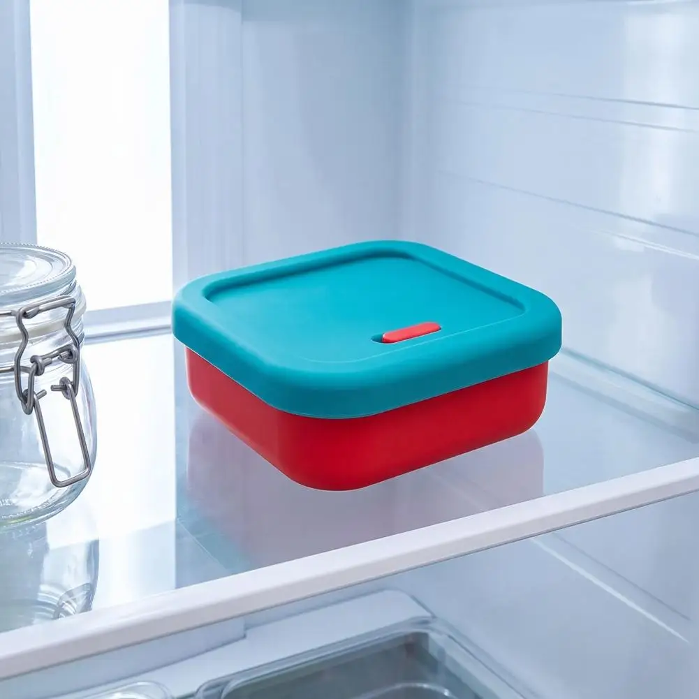 Microwave Safe Meal Prep Box Silicone Fresh-keeping Box with Lid 300ml Leakproof Food Container Microwave Safe Lunch for Office