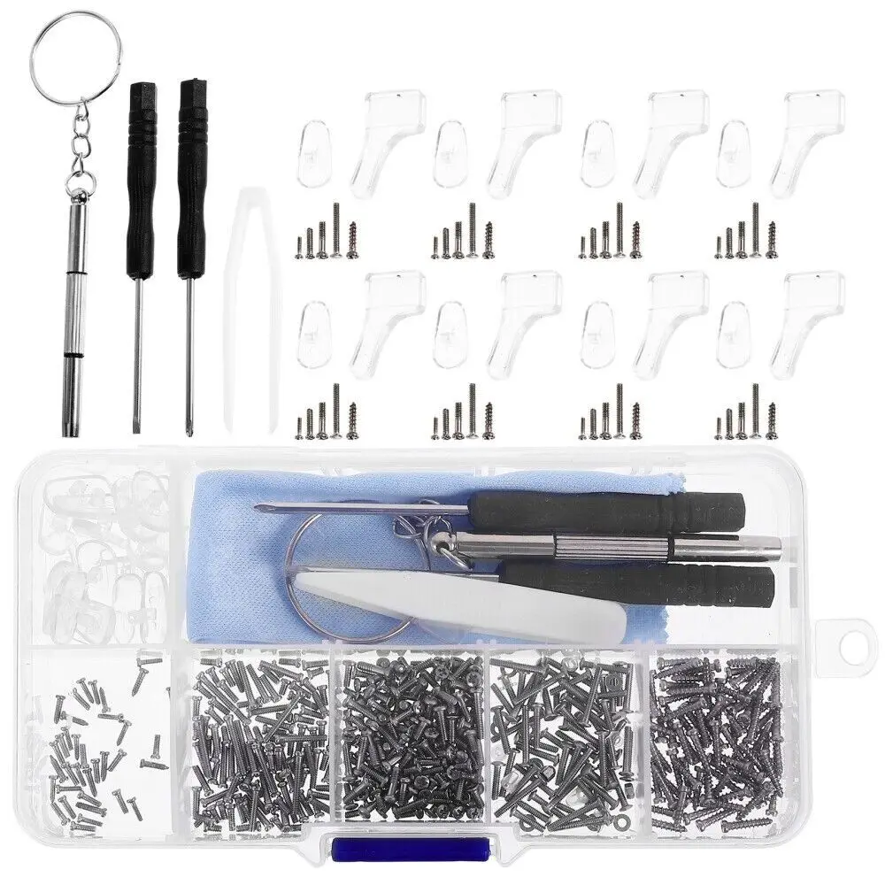 

Silicone Eyeglasses Repair Set Stainless Steel Ear Hook Eyeglasses Anti-slip Cover Eyeglasses Accessories Glasses Repair Screws