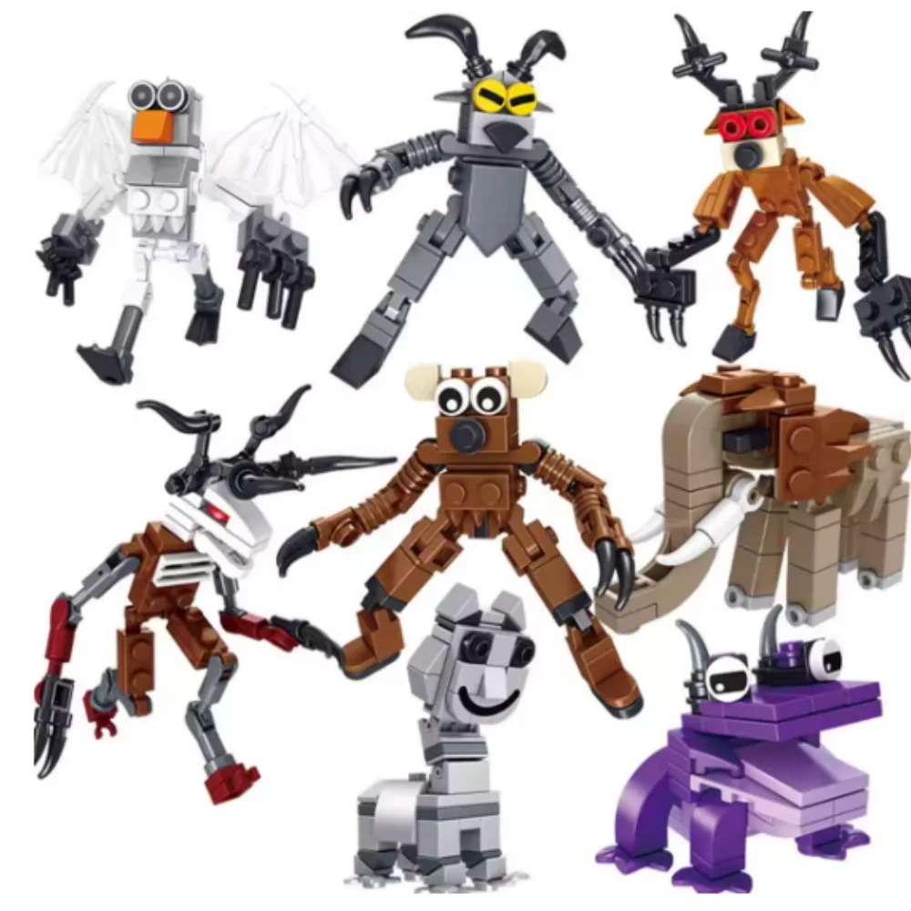 

Горячие 99 ночей в лесу, строительные блоки, игрушки в сборе, модель 99 ночей в лесу, коллекция кирпичей для детей, подарок на Хэллоуин