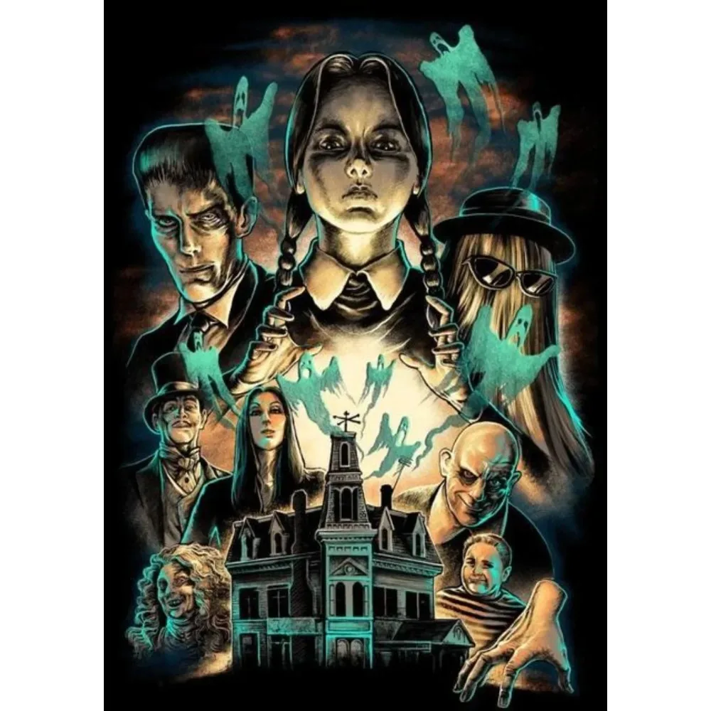 Addams Wednesday Family Tv Show Print Art Canvas Poster For Living Room Decor Home Wall Decor