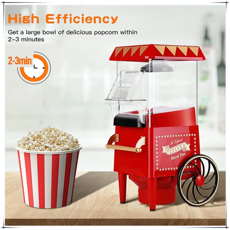 mini popcorn Maker Household automatic hot air type Popcorn machine