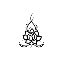Car Stickers Stylish, Lotus Pattern Motorcycle Products Accessories Personality, Sticker Decals Cover Scratches Custom Sticker