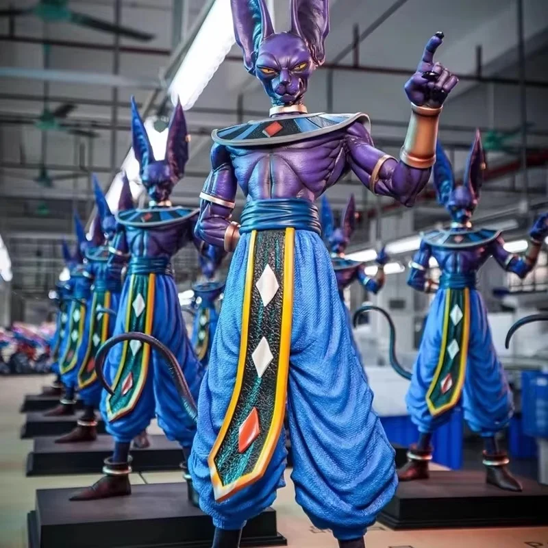 HotToys 50cm Beerus Dragon Ball Z Anime Figure Beerus Birusu Gods of Destruction Figurine PVC Statue Collection Model Decor Gift