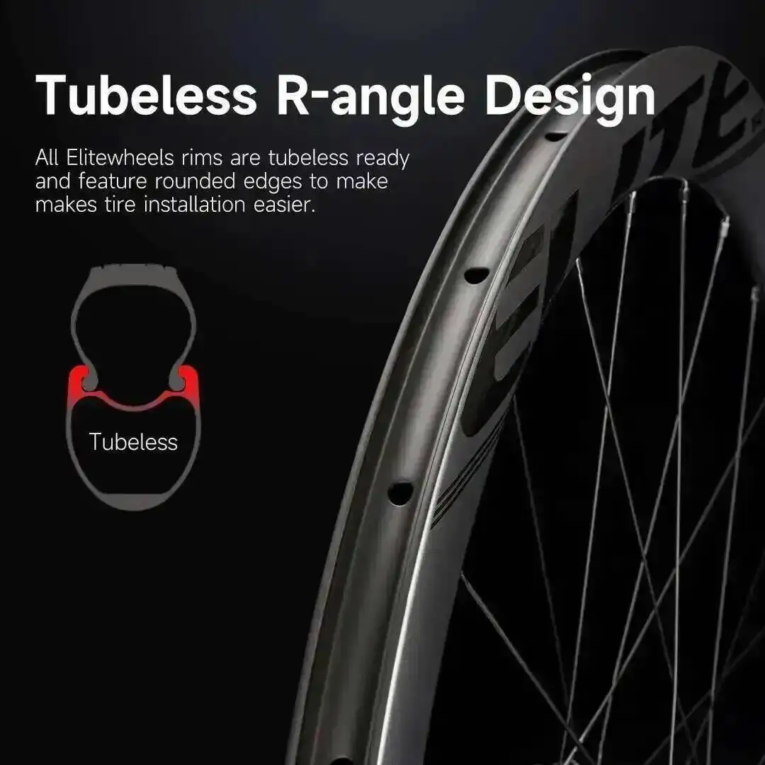 ELITEWHEELS edge カーボンホイール　ディスクブレーキ用 Amazon | ELITEWHEELS エッジ 40mm カーボンホイール 超軽量 1314g