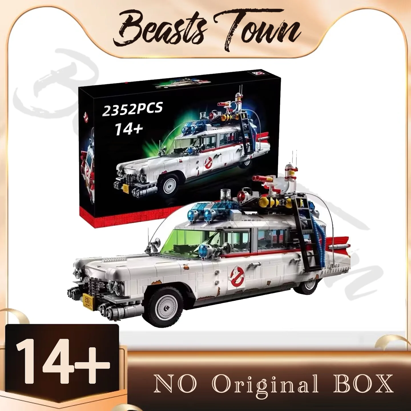 

2025 New Ghostbuster Ecto-1 Building Blocks Car Model Moc 10274 Bricks for Children Adults Halloween Christmas Gifts