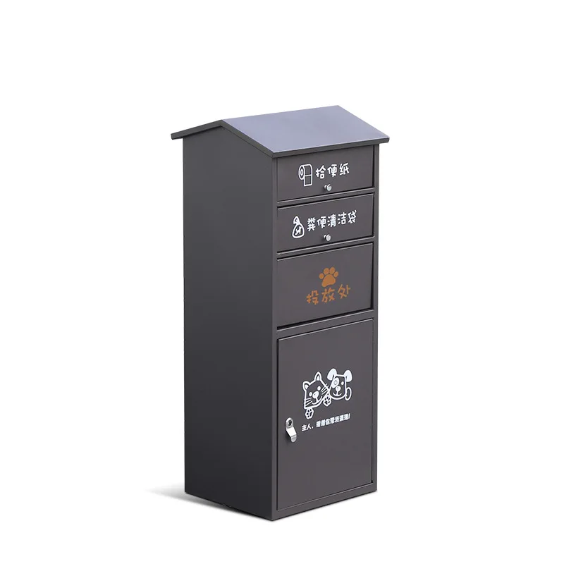 

Manufacturer wholesale pet trash can Park square property Dog toilet house Community outdoor pet toilet box