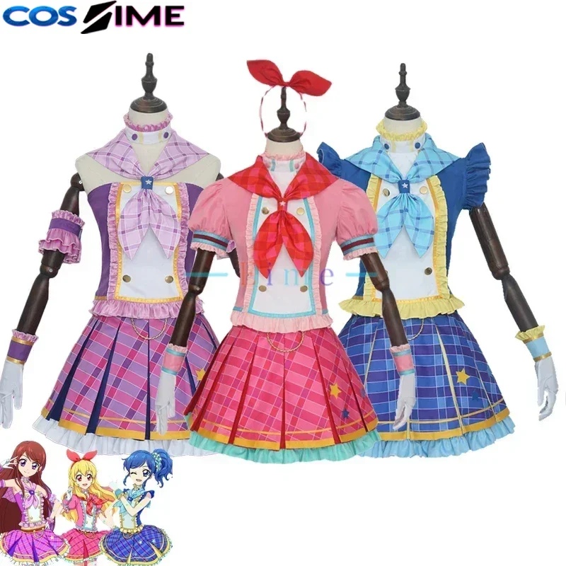 

Aikatsu Series Cosplay Costumes - Hoshimiya Ichigo Kiriya Aoi Shibuki Ran Uniform Outfits Anime Suit Custom Made