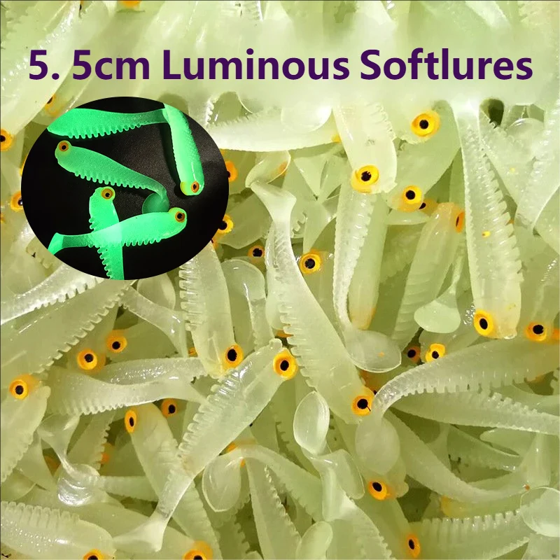 

50 шт. мягкие рыболовные приманки 5,5 см 7 см T хвост червь приманка маленькая искусственная приманка джиг воблеры свимбейты окунь рыболовные снасти Pesca