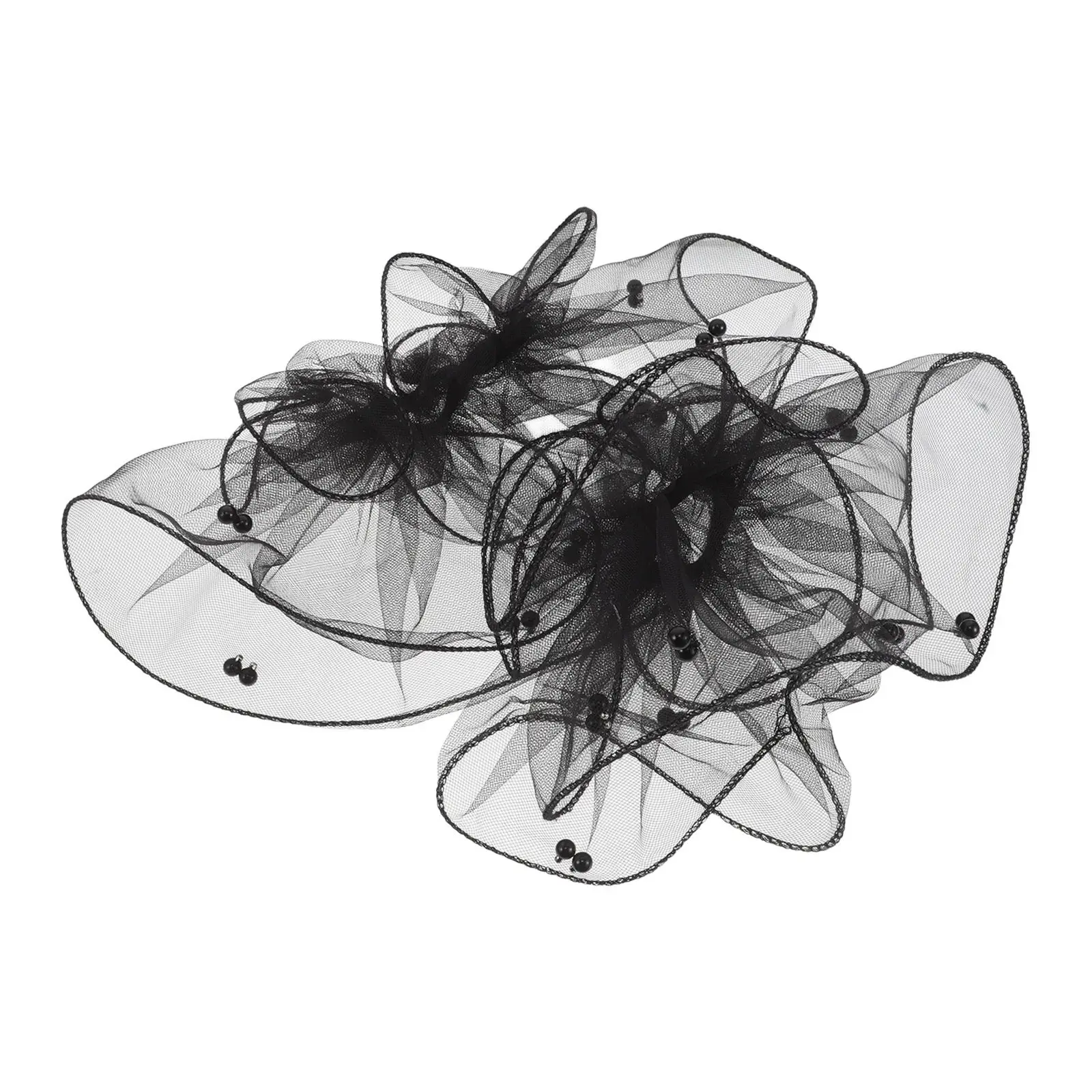 

1 пара черных свадебных манжет на запястья, кружевные сетчатые съемные рукава для женщин, аксессуар для свадебного платья, короткие, украшенные искусственным жемчугом