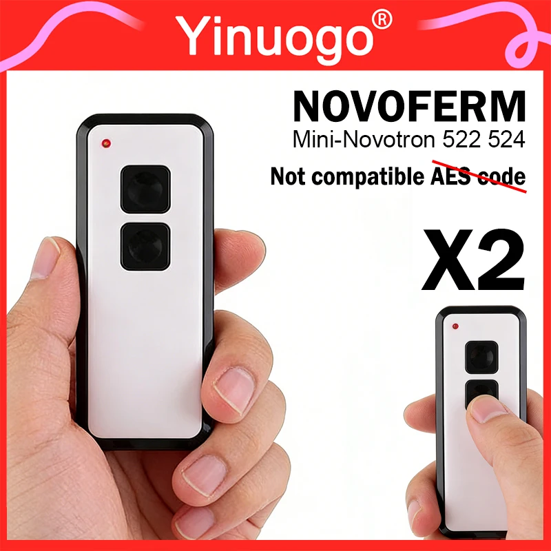 

NOVOFERM Remote Control 433.92MHz Rolling Code Compatible with NOVOFERM 524 522 502 MAX43-2 504 512 Garage Gate Remote Control