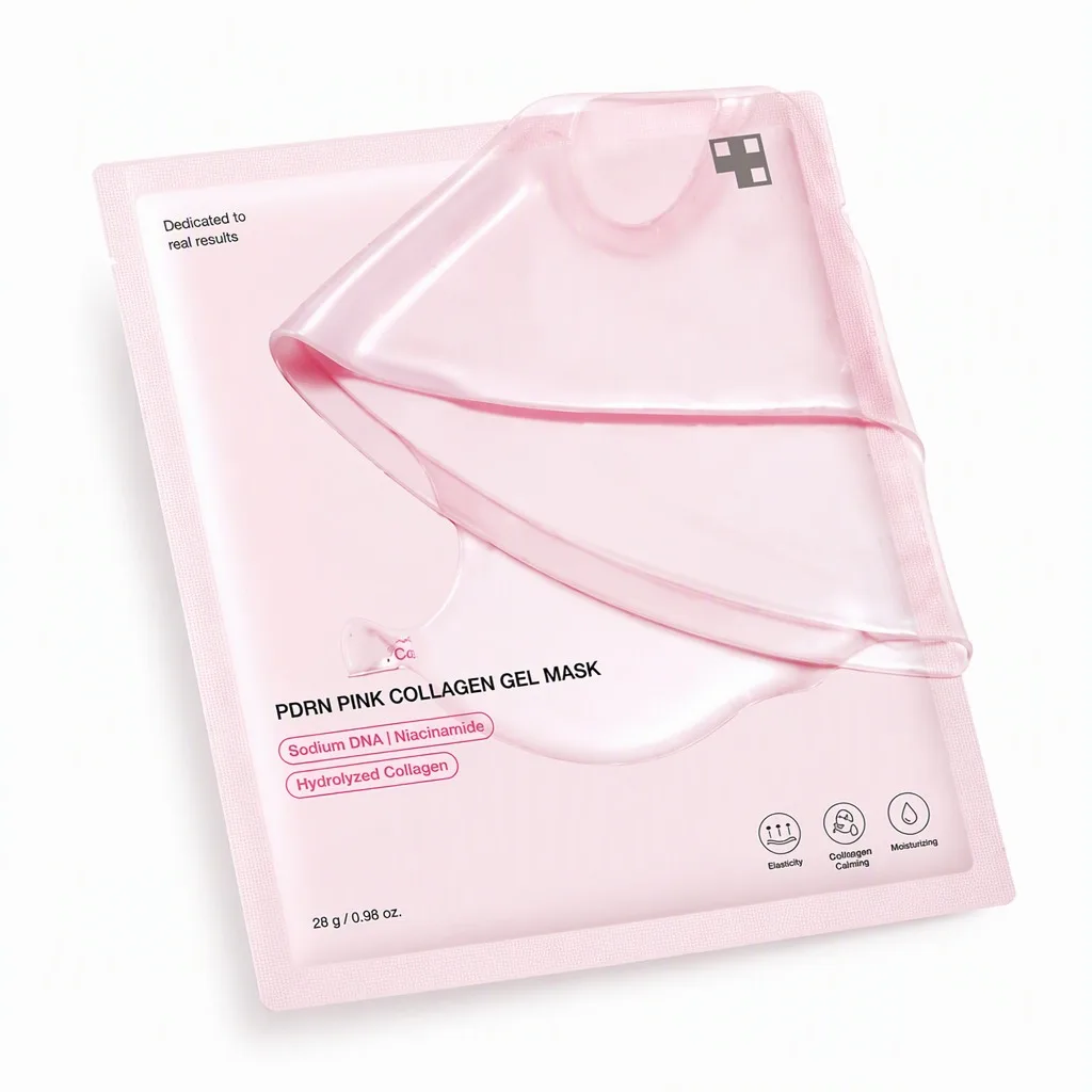 PDRN Pink Collagen Gel Mask Salmon DNA Face Mask Moisturizing Firming Skin Care Set Travel 28g