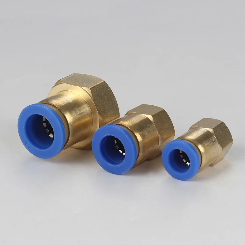 Pneumatic Quick Connector Air Fittings Push In 4 6 8 10 12 16mm Hose Tube Pipe 1/8 3/8 1/2 1/4 BSP Female Internal Thread Brass