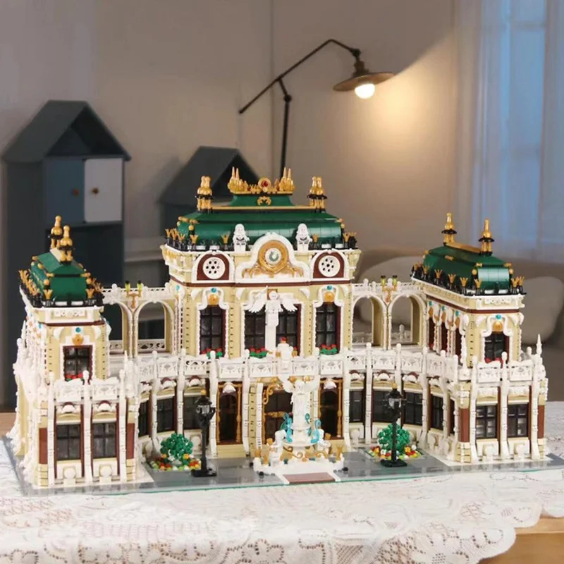Thailand Grand Luxury Large World Architecture Street Scene Assembled Building Block Toy