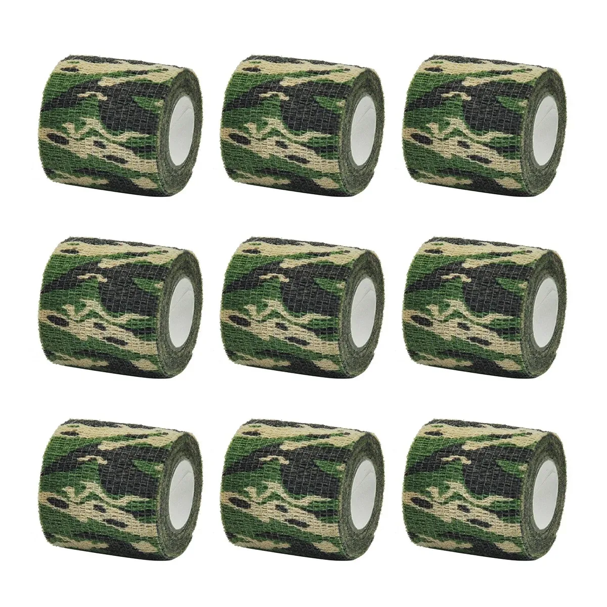 Army Camouflage Elastic Wrap Tape Self Adhesive Sports Protector Ankle Knee Finger Arm Bandage