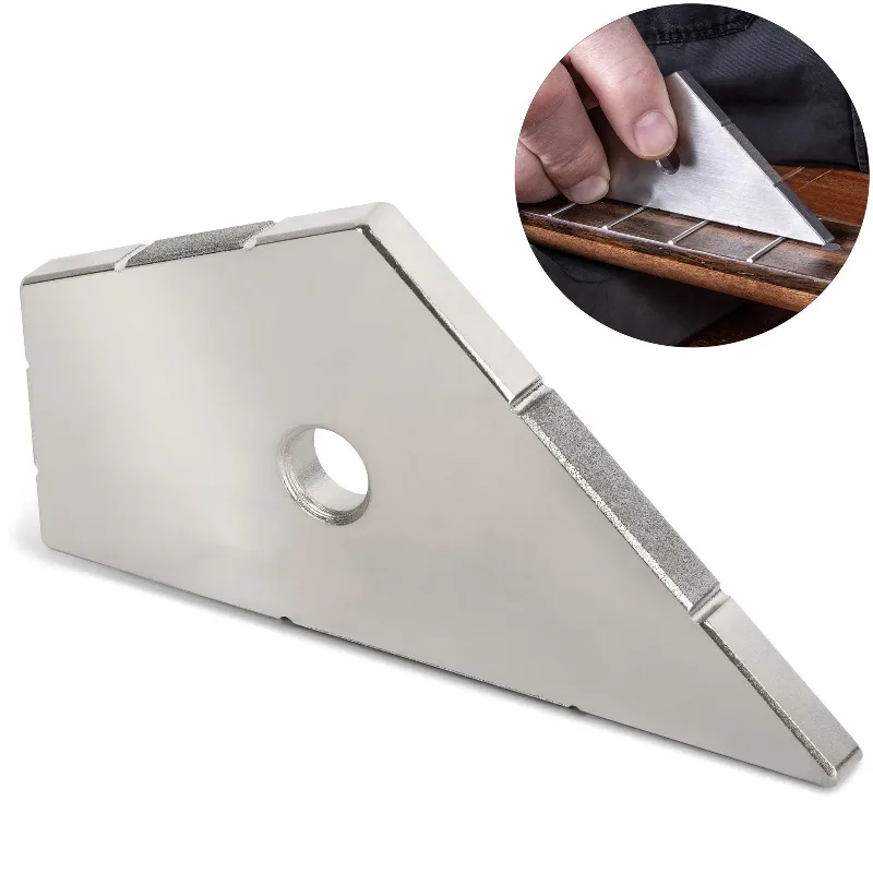 Stainless Steel Guitar Fret Leveler Tool High Precision Fret Straightener Quick Leveling Instrument Repair Accessory