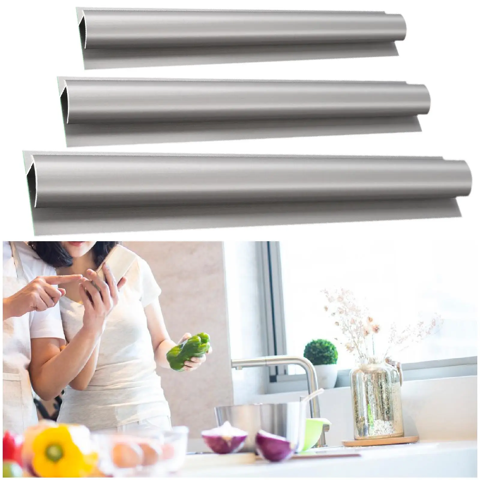 Slide Check Rack Wall Mounted Tab Grabber Bill Order Display Rack Kitchen Ticket Rail for Cafes Catering Hotels Restaurant Bars