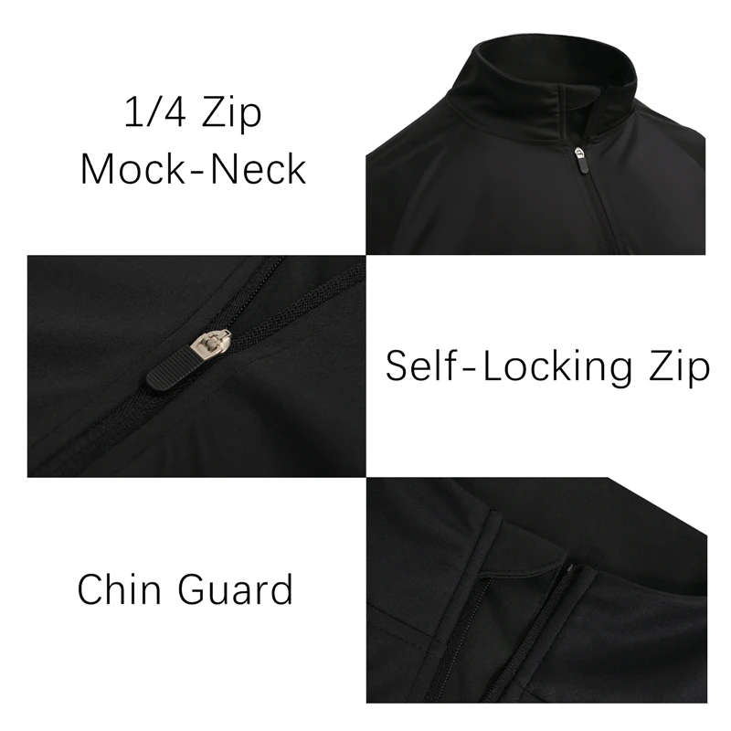 UPF50+ Fishing Clothes Men 100% Polyester Elastane Fibre Breathable Long Sleeve Shirts Quick Dry Mock-Neck Fishing Wear Clothing image 5