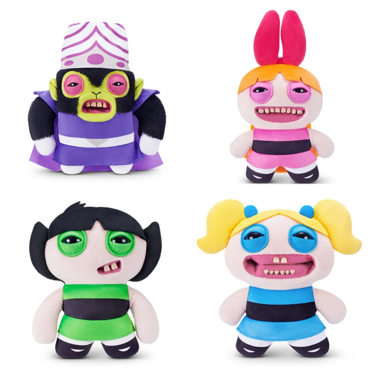Fuggler with Powerpuff Girls Original Ugly Teeth Monster Plush Toys Blossom Bubbles Buttercup ChuChu Demon Peluche Dolls Gifts view 2