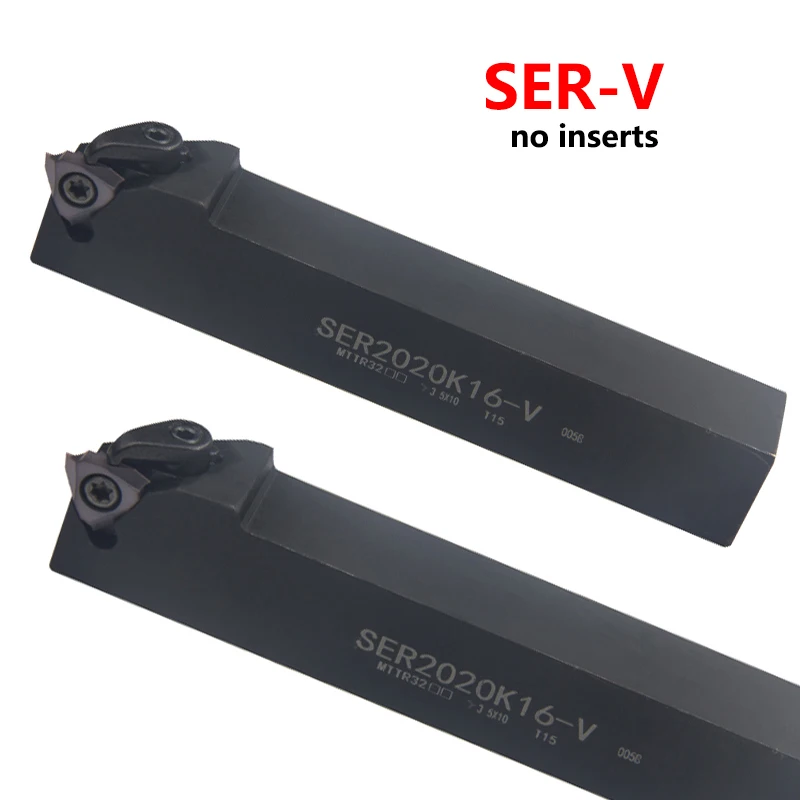 

OYYU SER1616H16 SER2020K16 SER2020K22 SER2525M16-V SER2525M22-V Держатель инструментов для наружной резьбы SER Хвостовик 16VER 22VER Инструмент с ЧПУ