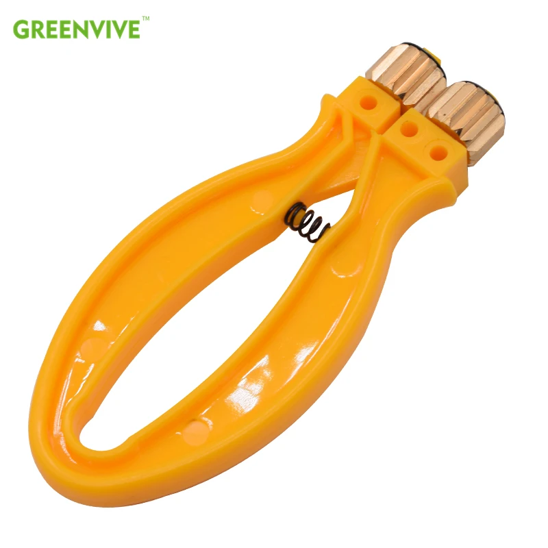 Beekeeping Equipment Hive Frame Wire Cable Tensioner Crimper Crimping Tool With Metal Wheels And Plastic Handle greenvive