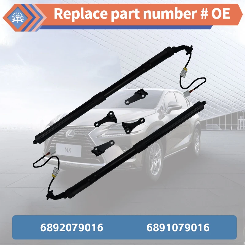 NX 2015-2019 Left+Right 2PCS Electric Rear Gas Spring Boot Flap Trunk Lid Strut 6892079015 6891079018 One Year Warranty