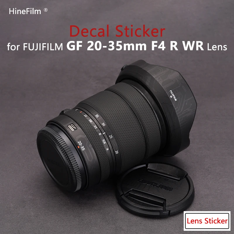 

Hinefilm Skin for Fuji 2035 Lens Decal Skins for Fujifilm GF20-35mmF4 R WR Lens Stickers Protector GF20-35 F4 Cover Film 20-35F4