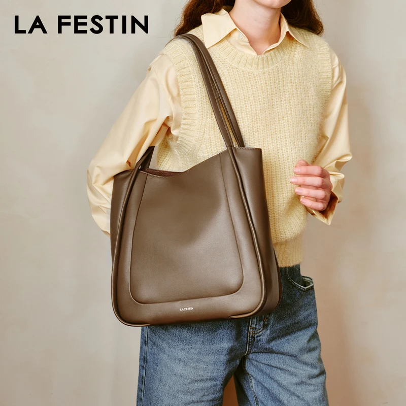 LA FESTIN Original 2024 New Women Bag Large Capacity Casual Totes Fashion Shoulder Bag Luxury Designer Cross body Bag