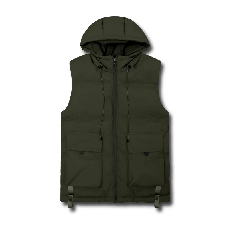 

Large Size Winter Men's Outdoor Vests Hooded Sports and Leisure Workwear Vest Men Loose Fit Tactical Vests Men Retro Jacket 2025