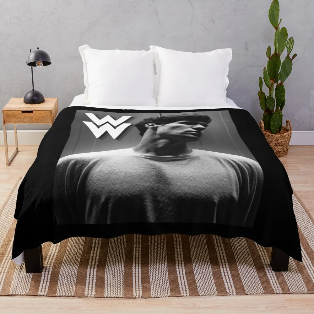 

Wincent Weiss Black & white Throw Blanket Machine Washable Soft Warm Blanket