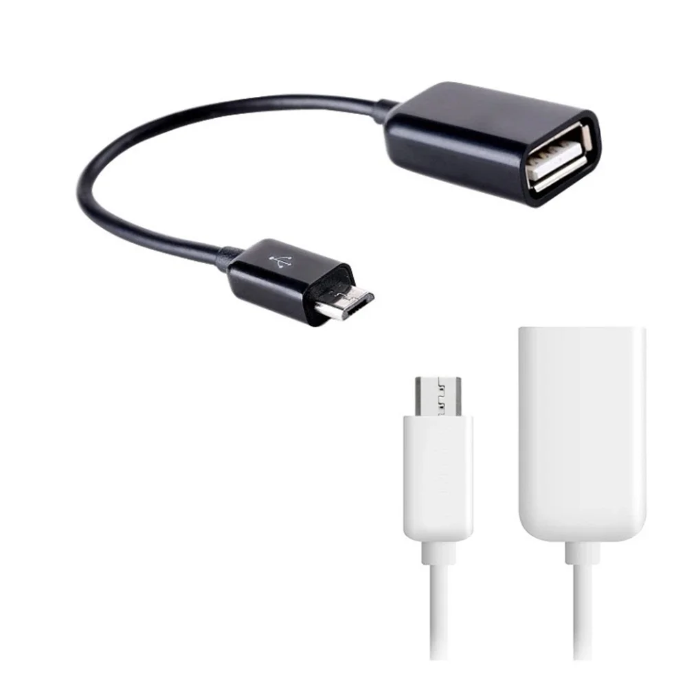 

Black Micro USB OTG Cable Data Transfer Micro USB Male to Female Adapter for Samsung HTC Android