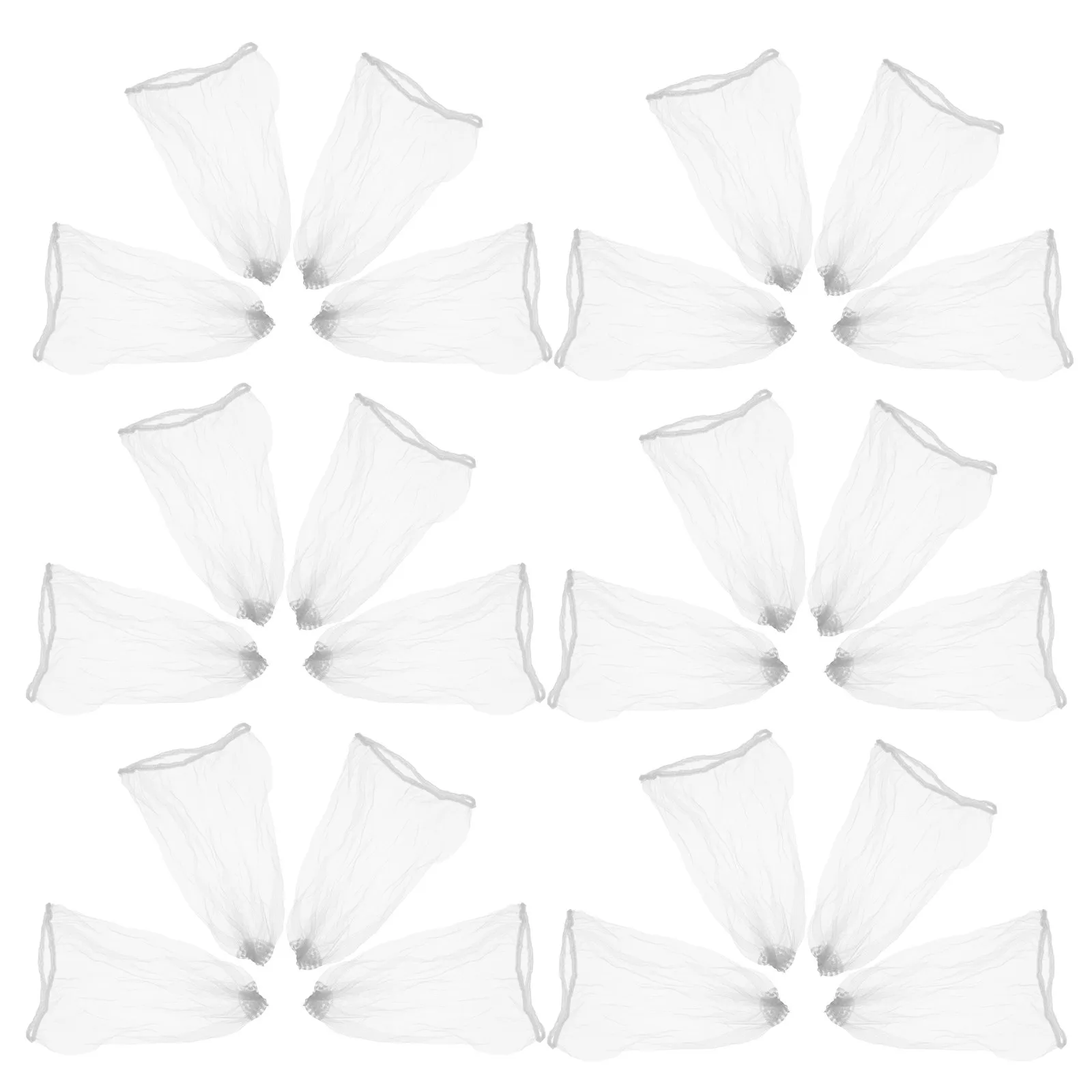 50Pcs Sink Strainer Foldable Food Catcher Mesh Bag Kitchen Drain Filter Nylon Fine Mesh for Clog Prevention Sink Drain Cover