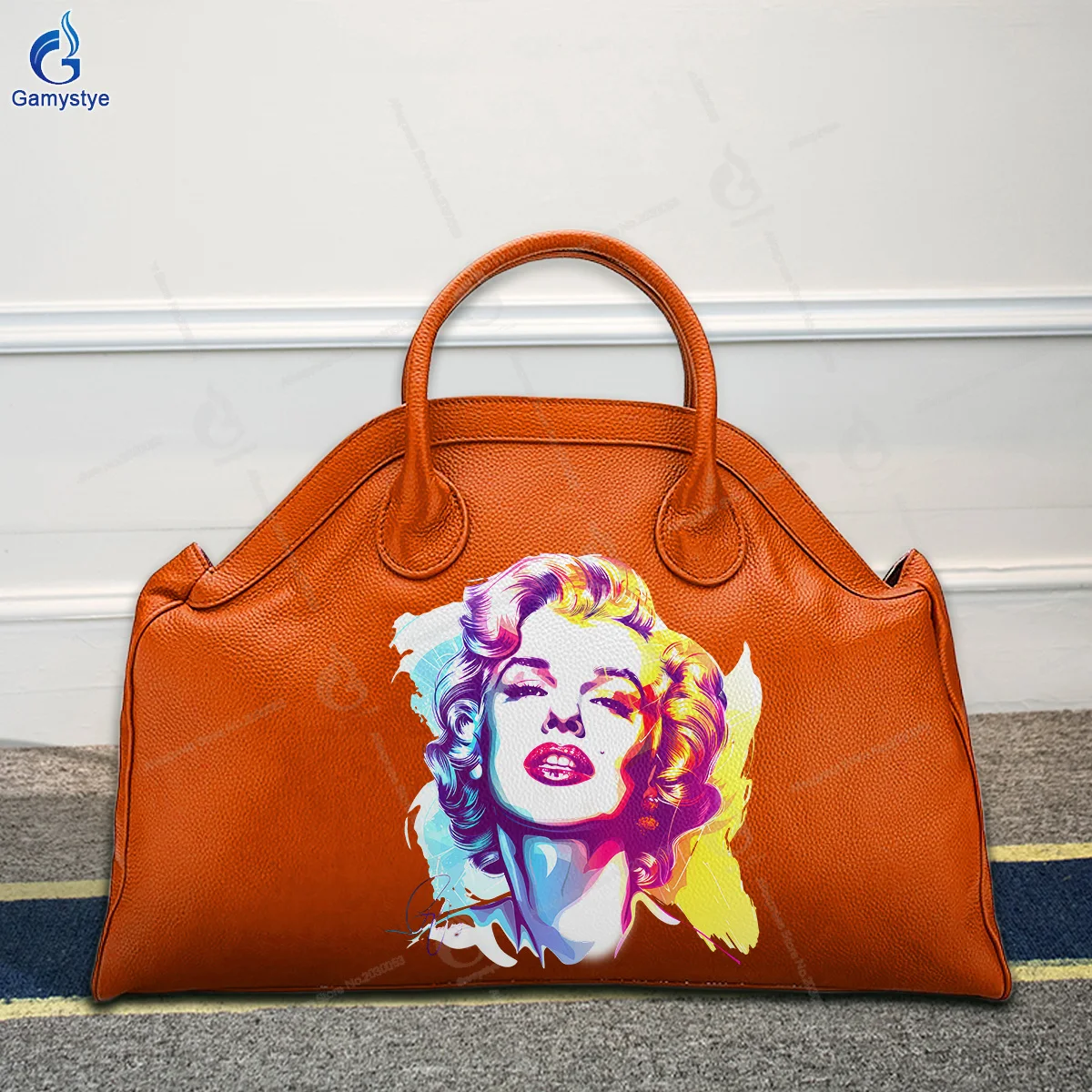 Personalizar Bolso Art A woman with colorful curly hair Printed Bags Woman Bag Tote Bags Luxury Original Bag Borse Da Donna Sale