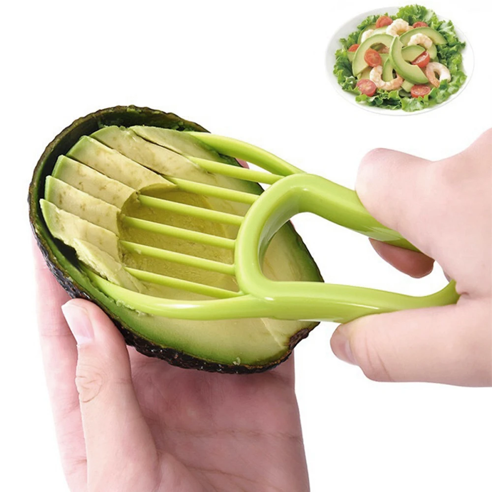 1PC Avocado Peeler Avocado Cutter Fruit Peeler Pulp Cutter Plastic Knife Kitchen Vegetable Tool