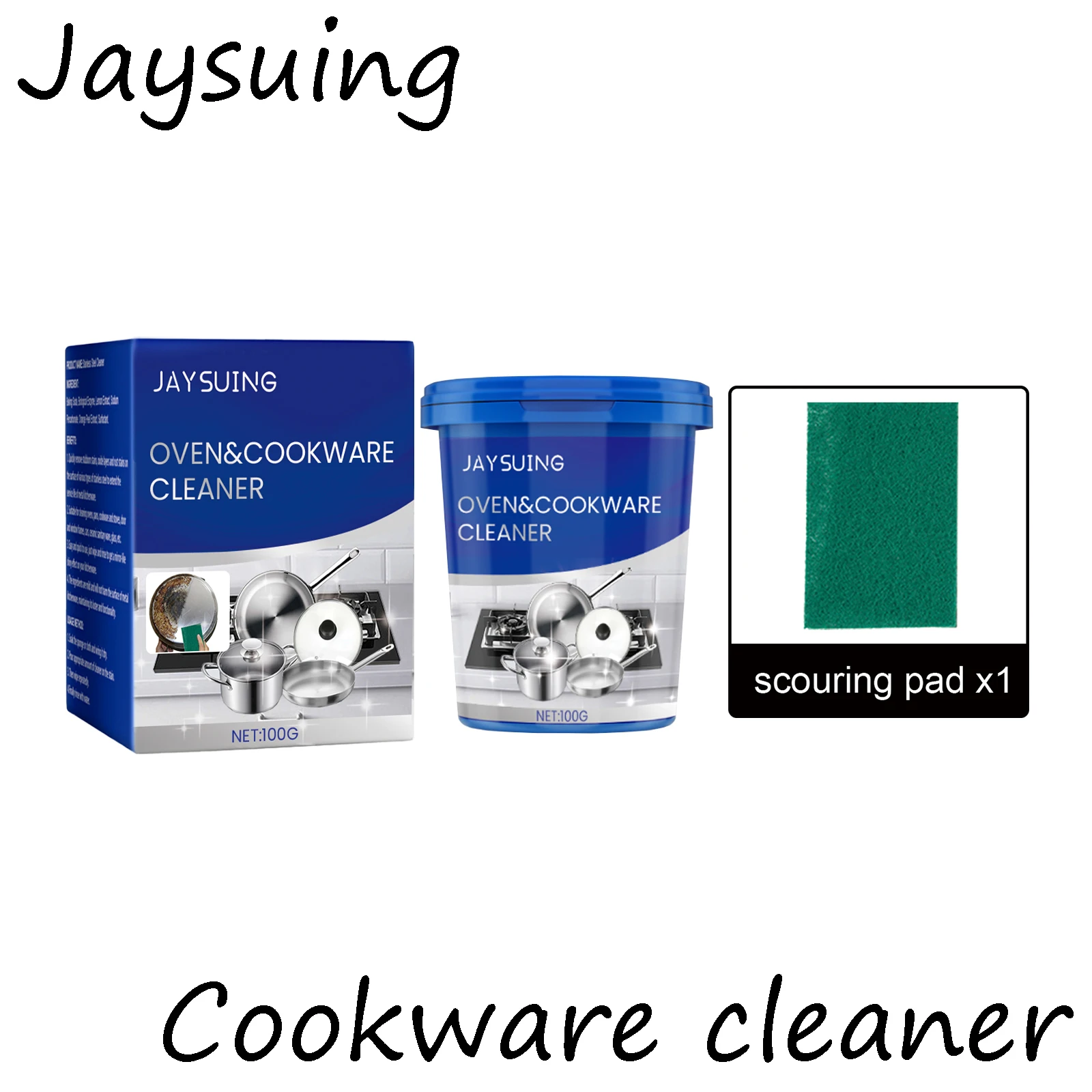 منظف Jaysuing متعدد الأغراض لإزالة بقع الصدأ وإزالة الشحوم وتنظيف الأوساخ السوداء وكريم تنظيف أواني الطبخ #1