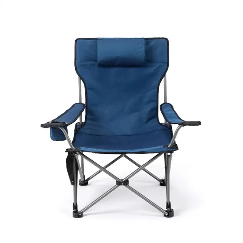 Camping Chair Folding Portable Outdoor Chair Detachable Beach Fishing Lunch Break Recliner Heavy Support 130kg With Carrying Bag
