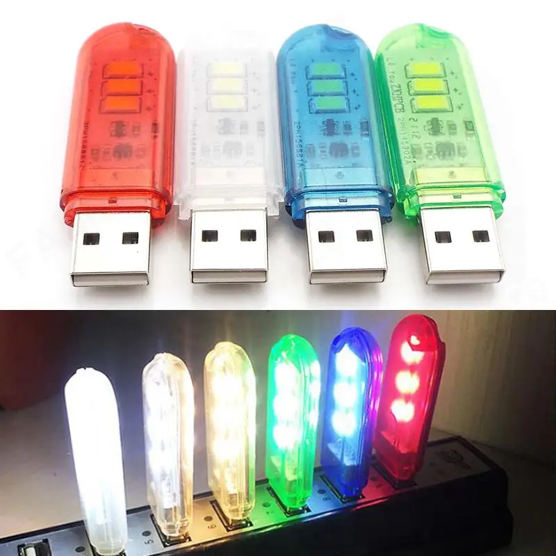 Flexible USB LED Night Lights DC5V USB LED Mini Book Light 1.5W LED Desk Reading Lamp Touch Switch Red Blue Green White M20